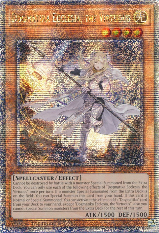 Dogmatika Ecclesia, the Virtuous [RA01-EN020] Quarter Century Secret Rare | Gaming Infinity