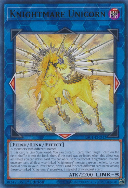 Knightmare Unicorn [RA01-EN043] Ultra Rare | Gaming Infinity