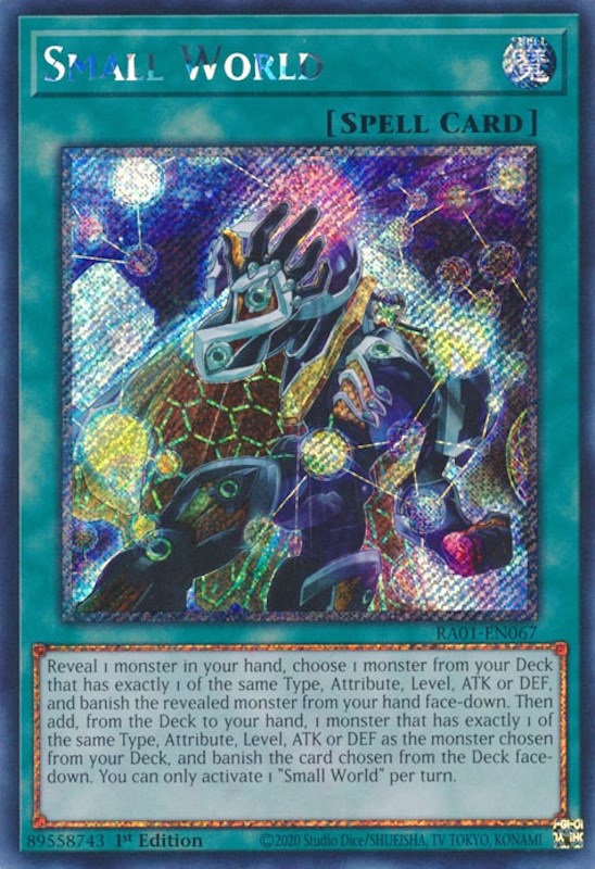 Small World [RA01-EN067] Platinum Secret Rare | Gaming Infinity