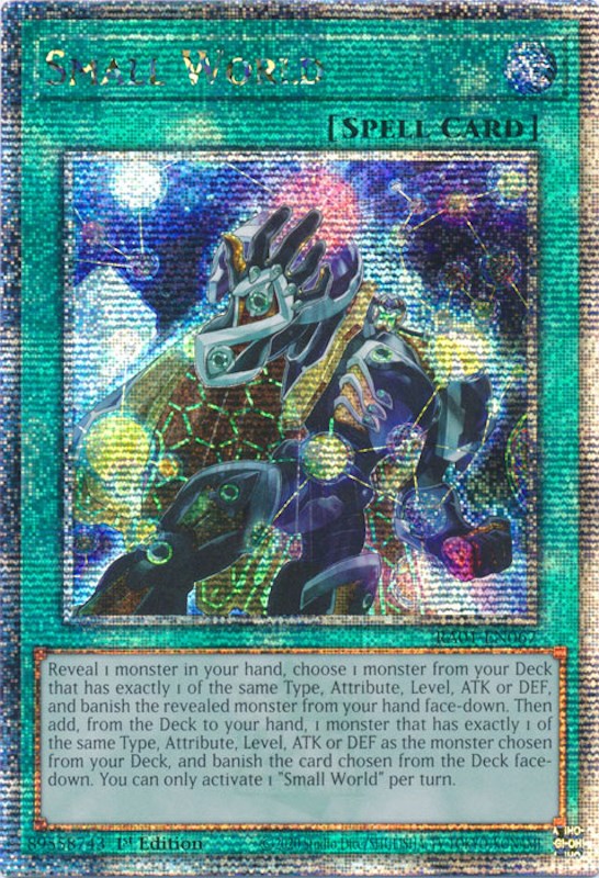 Small World [RA01-EN067] Quarter Century Secret Rare | Gaming Infinity