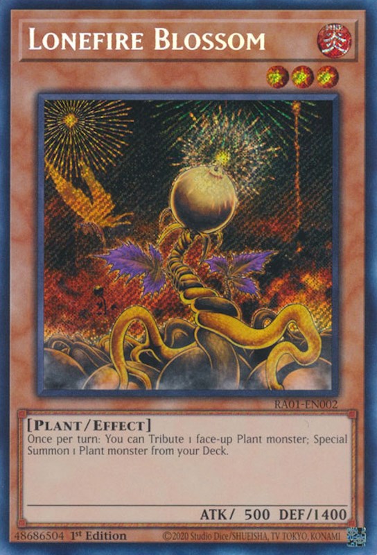 Lonefire Blossom [RA01-EN002] Secret Rare | Gaming Infinity