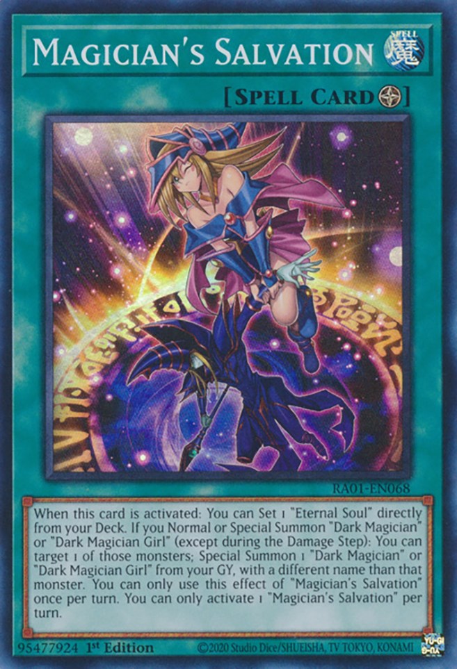 Magician's Salvation [RA01-EN068] Super Rare | Gaming Infinity