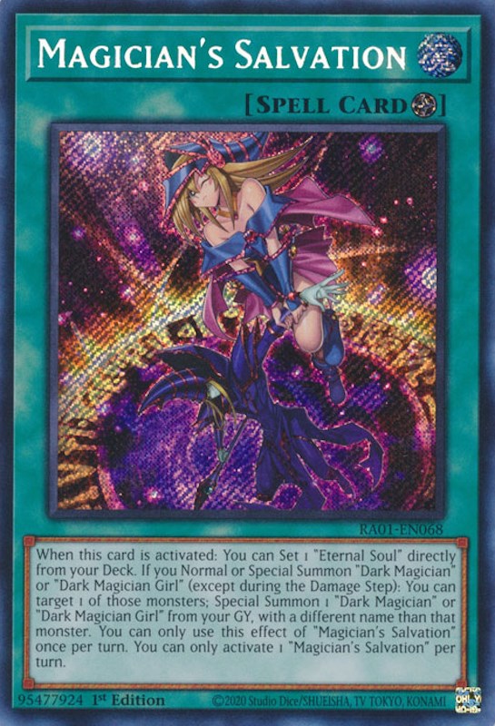 Magician's Salvation [RA01-EN068] Secret Rare | Gaming Infinity