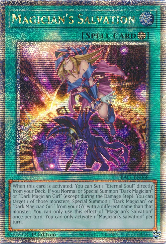 Magician's Salvation [RA01-EN068] Quarter Century Secret Rare | Gaming Infinity