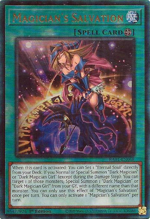 Magician's Salvation [RA01-EN068] Prismatic Ultimate Rare | Gaming Infinity