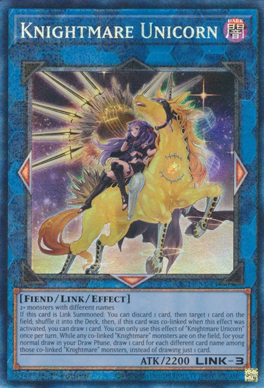 Knightmare Unicorn (Alternate Art) [RA01-EN043] Prismatic Collector's Rare | Gaming Infinity