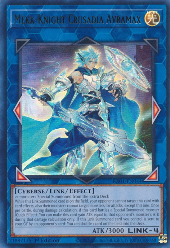 Mekk-Knight Crusadia Avramax [RA01-EN044] Ultra Rare | Gaming Infinity