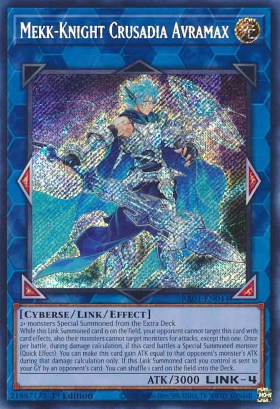 Mekk-Knight Crusadia Avramax [RA01-EN044] Secret Rare | Gaming Infinity