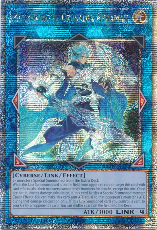 Mekk-Knight Crusadia Avramax [RA01-EN044] Quarter Century Secret Rare | Gaming Infinity