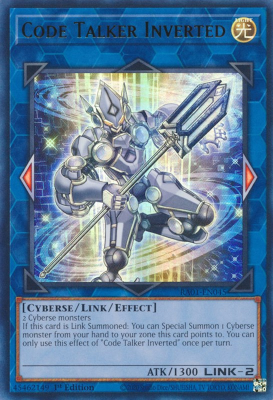 Code Talker Inverted [RA01-EN045] Ultra Rare | Gaming Infinity