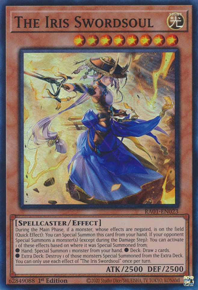 The Iris Swordsoul [RA01-EN023] Super Rare | Gaming Infinity