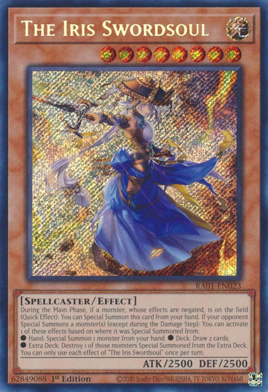 The Iris Swordsoul [RA01-EN023] Secret Rare | Gaming Infinity