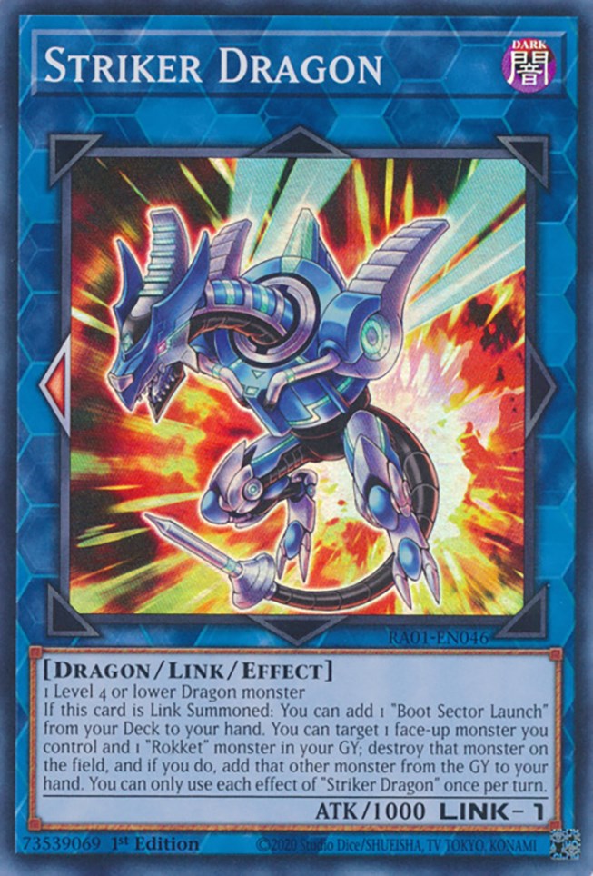 Striker Dragon [RA01-EN046] Super Rare | Gaming Infinity