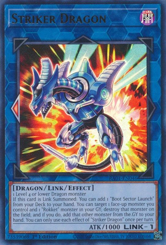 Striker Dragon [RA01-EN046] Ultra Rare | Gaming Infinity