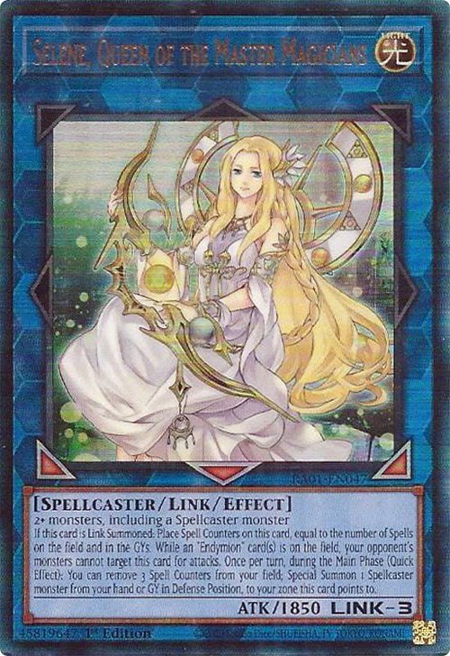 Selene, Queen of the Master Magicians [RA01-EN047] Prismatic Ultimate Rare | Gaming Infinity