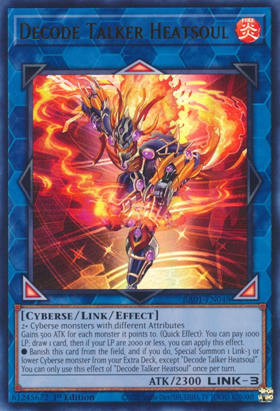 Decode Talker Heatsoul [RA01-EN048] Ultra Rare | Gaming Infinity