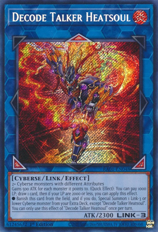 Decode Talker Heatsoul [RA01-EN048] Secret Rare | Gaming Infinity