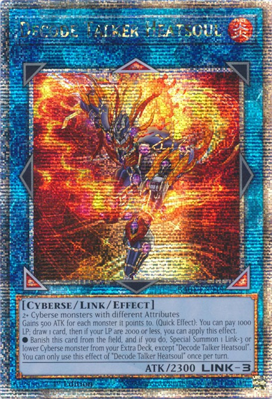 Decode Talker Heatsoul [RA01-EN048] Quarter Century Secret Rare | Gaming Infinity