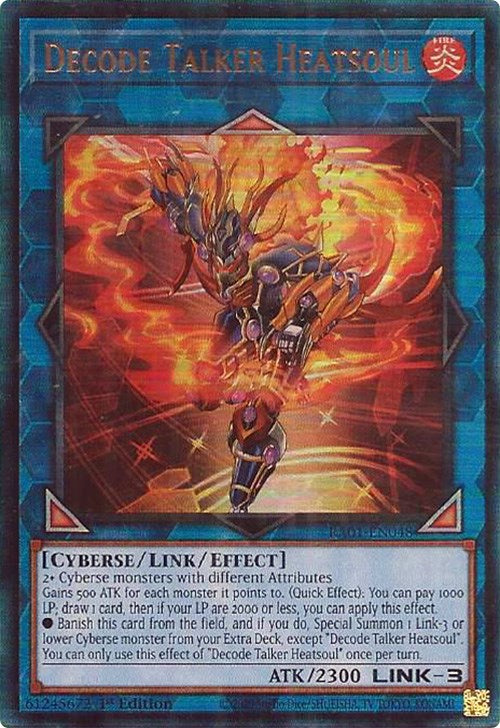 Decode Talker Heatsoul [RA01-EN048] Prismatic Ultimate Rare | Gaming Infinity