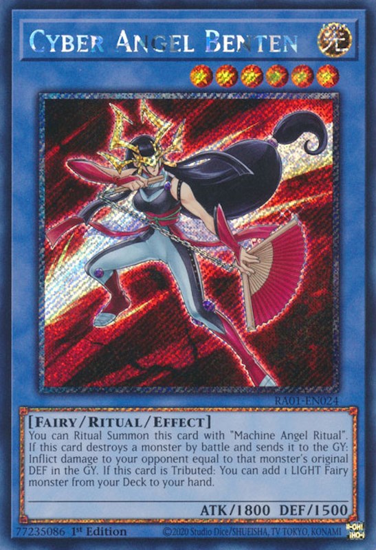 Cyber Angel Benten [RA01-EN024] Platinum Secret Rare | Gaming Infinity