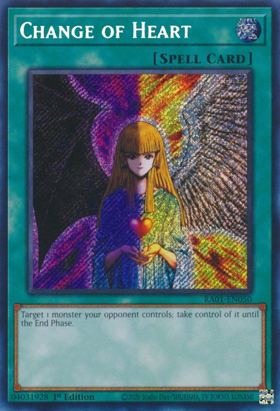 Change of Heart [RA01-EN050] Secret Rare | Gaming Infinity