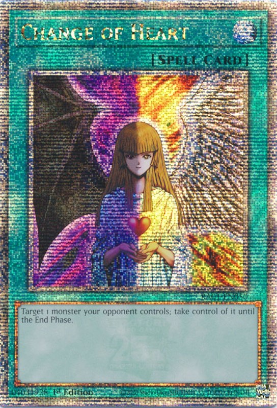 Change of Heart [RA01-EN050] Quarter Century Secret Rare | Gaming Infinity
