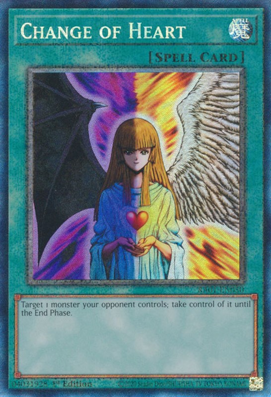 Change of Heart [RA01-EN050] Prismatic Collector's Rare | Gaming Infinity