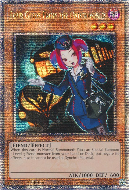 Tour Guide From the Underworld [RA01-EN005] Quarter Century Secret Rare | Gaming Infinity