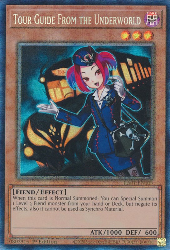 Tour Guide From the Underworld [RA01-EN005] Prismatic Collector's Rare | Gaming Infinity