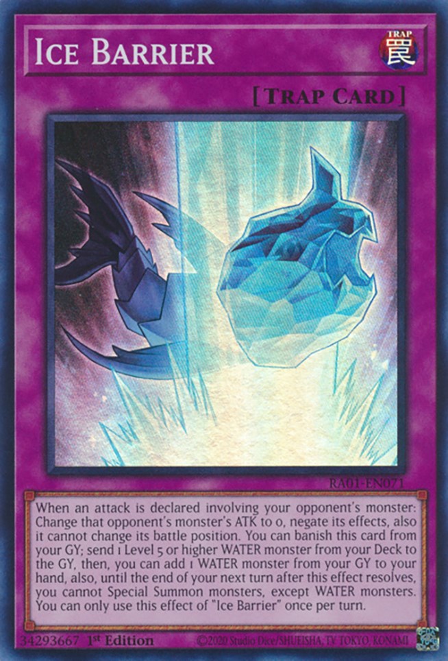 Ice Barrier [RA01-EN071] Super Rare | Gaming Infinity