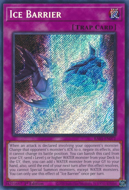 Ice Barrier [RA01-EN071] Secret Rare | Gaming Infinity