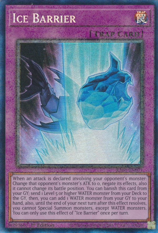 Ice Barrier [RA01-EN071] Prismatic Collector's Rare | Gaming Infinity