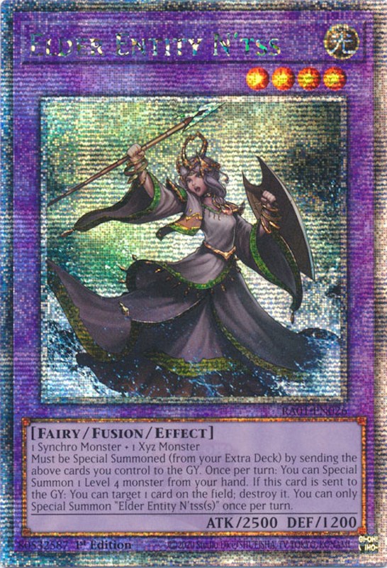 Elder Entity N'tss [RA01-EN026] Quarter Century Secret Rare | Gaming Infinity