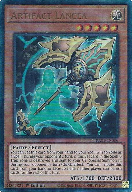 Artifact Lancea [RA01-EN006] Prismatic Ultimate Rare | Gaming Infinity