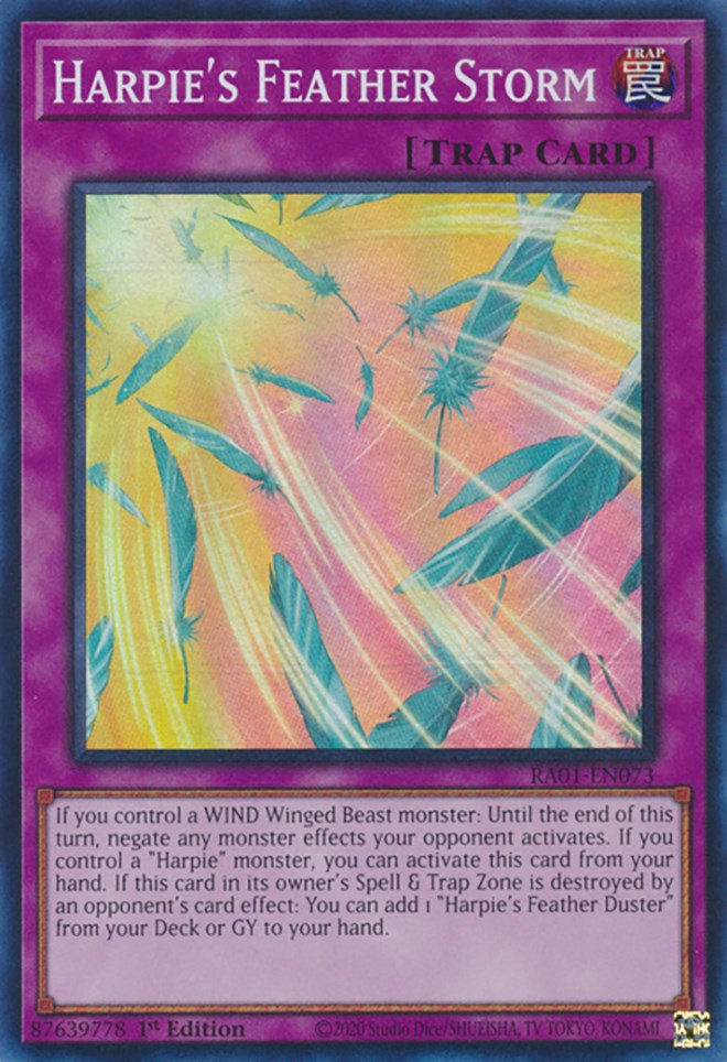 Harpie's Feather Storm [RA01-EN073] Super Rare | Gaming Infinity