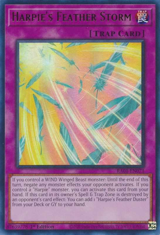 Harpie's Feather Storm [RA01-EN073] Ultra Rare | Gaming Infinity