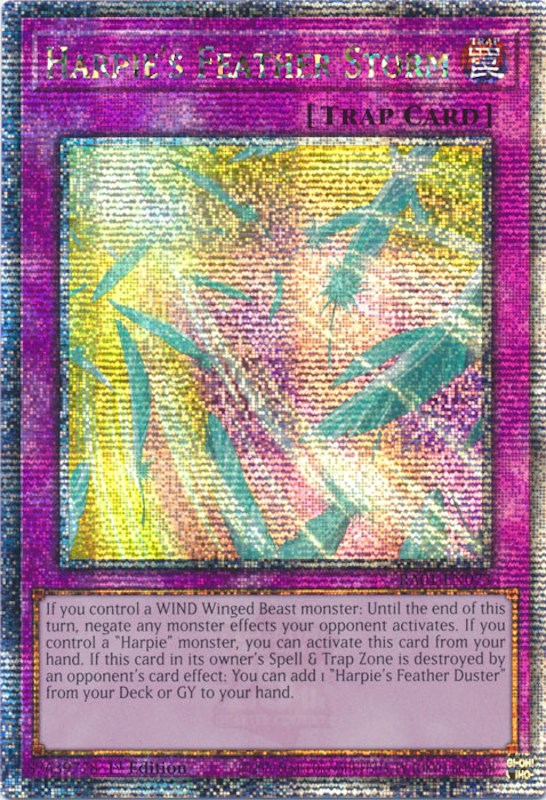 Harpie's Feather Storm [RA01-EN073] Quarter Century Secret Rare | Gaming Infinity