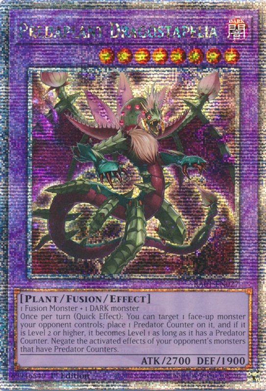 Predaplant Dragostapelia [RA01-EN027] Quarter Century Secret Rare | Gaming Infinity