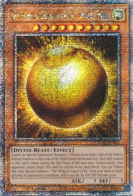 The Winged Dragon of Ra - Sphere Mode [RA01-EN007] Quarter Century Secret Rare | Gaming Infinity