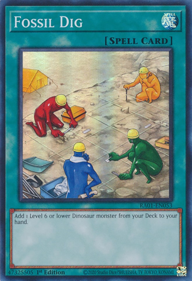 Fossil Dig [RA01-EN053] Super Rare | Gaming Infinity