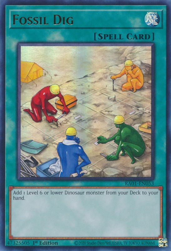 Fossil Dig [RA01-EN053] Ultra Rare | Gaming Infinity