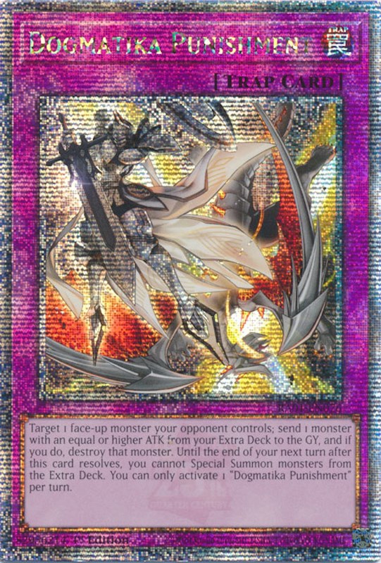 Dogmatika Punishment [RA01-EN076] Quarter Century Secret Rare | Gaming Infinity