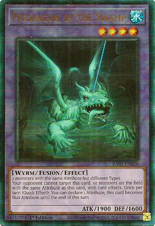 Mudragon of the Swamp [RA01-EN028] Prismatic Ultimate Rare | Gaming Infinity