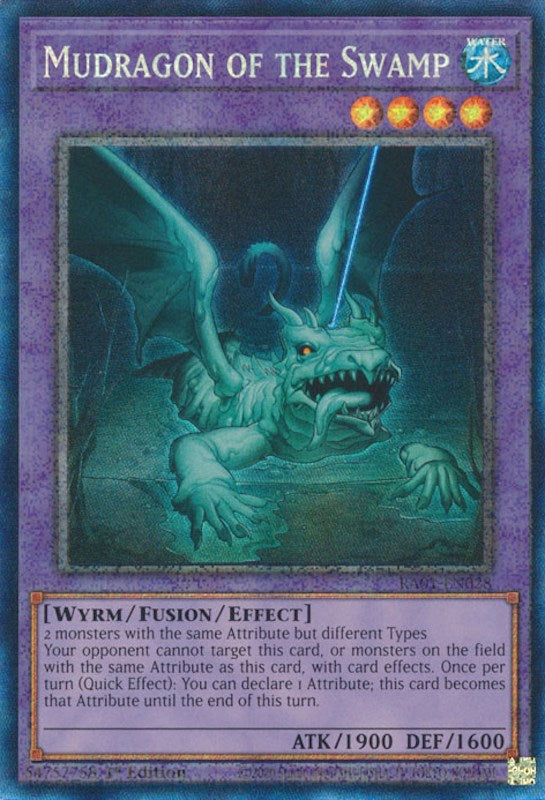 Mudragon of the Swamp [RA01-EN028] Prismatic Collector's Rare | Gaming Infinity