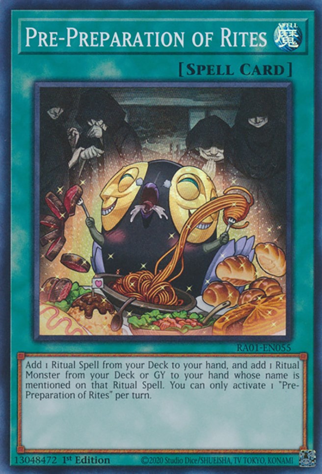 Pre-Preparation of Rites [RA01-EN055] Super Rare | Gaming Infinity