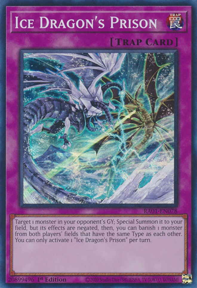 Ice Dragon's Prison [RA01-EN078] Super Rare | Gaming Infinity