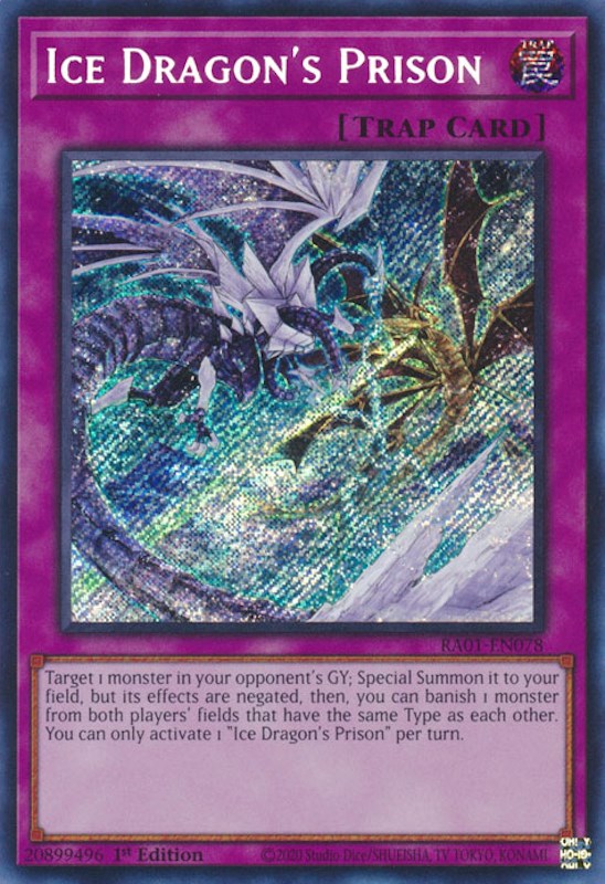 Ice Dragon's Prison [RA01-EN078] Secret Rare | Gaming Infinity