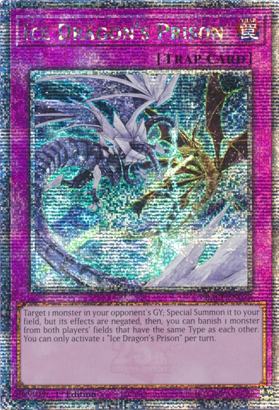 Ice Dragon's Prison [RA01-EN078] Quarter Century Secret Rare | Gaming Infinity