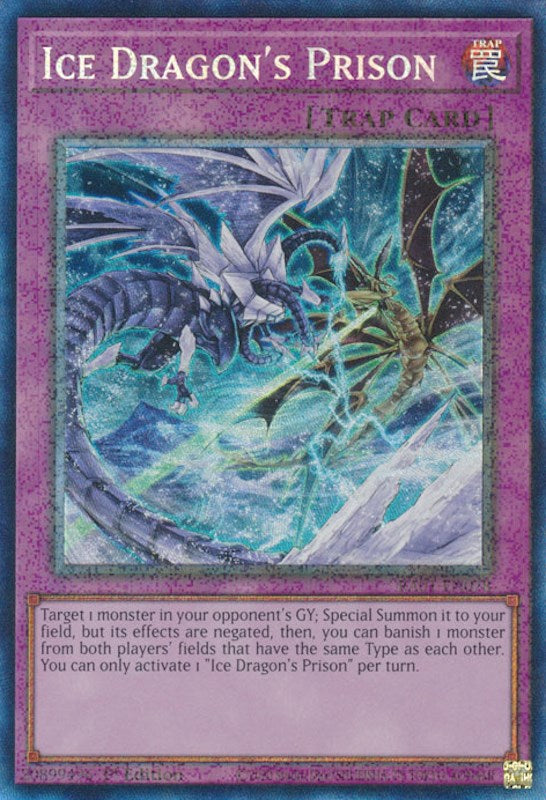 Ice Dragon's Prison [RA01-EN078] Prismatic Collector's Rare | Gaming Infinity