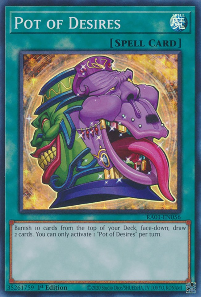 Pot of Desires [RA01-EN056] Super Rare | Gaming Infinity